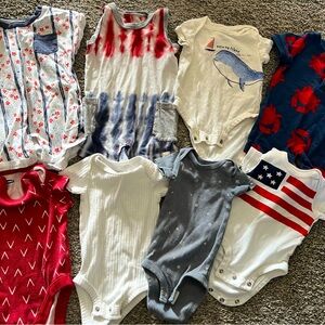 Patriotic Bundle of Baby Clothes newborn & 0-3 month